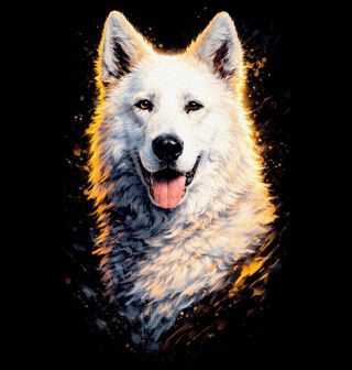 Obrázek 2 produktu Pánská mikina Bílý švýcarský ovčák