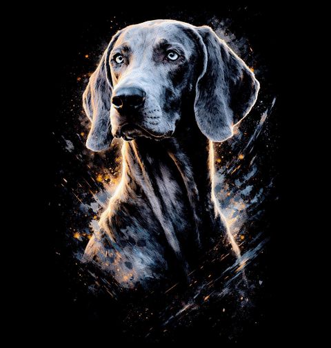 Obrázek produktu Dětské tričko Modrý Výmarský ohař