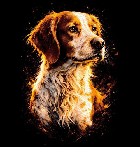 Obrázek produktu Dámské tričko Elegantní Bretaňský ohař