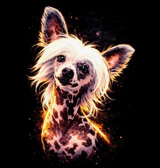 Obrázek 1 produktu Dámské tričko Bezsrstý Čínský chocholatý pes