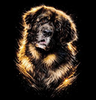 Obrázek 1 produktu Dětské tričko Majestátní Leonberger