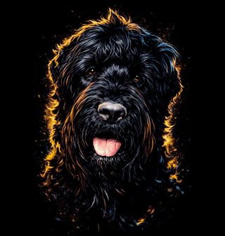 Obrázek 2 produktu Dámské tričko Černý Labradoodle