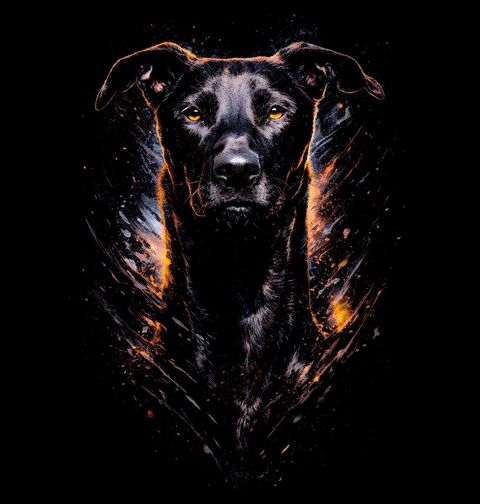 Obrázek produktu Pánské tričko Černý Labradorský retrívr