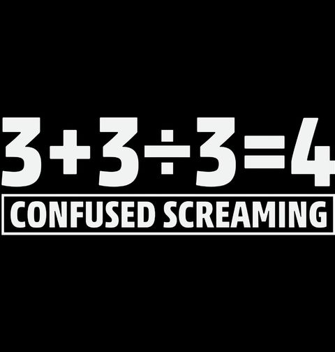 Obrázek produktu Dámské tričko 3+3÷3 = 4 Confused Screaming