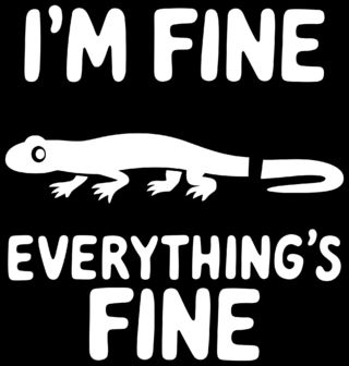 Obrázek 2 produktu Pánské tričko Ještěrka bez Ocasu I’m Fine Everything’s Fine