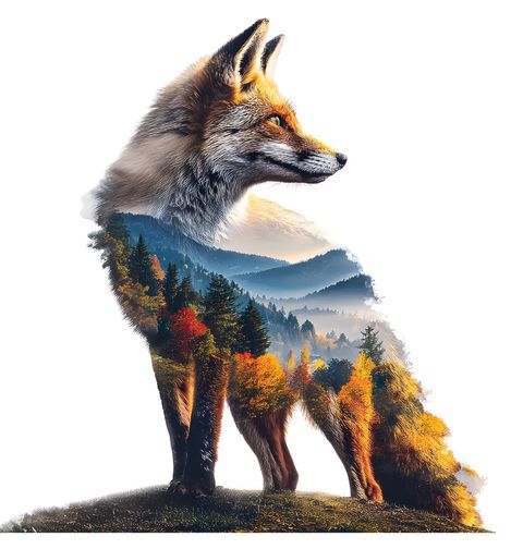 Obrázek produktu Pánské tričko Moudrá Liška v Krajině