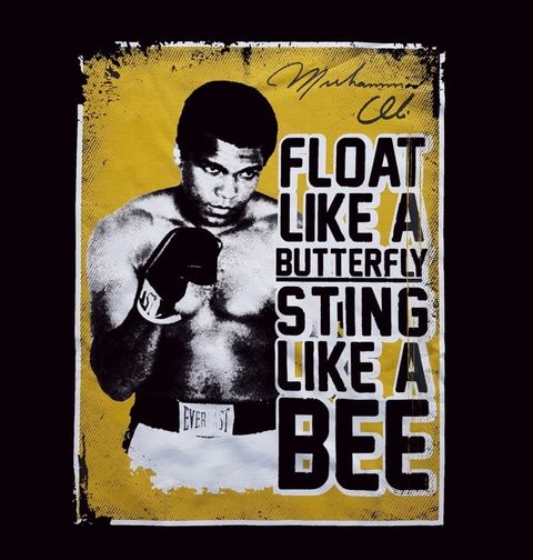 Obrázek produktu Pánské tričko Muhammad Ali “Float like a butterfly sting like a bee" 