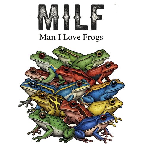 Obrázek produktu Pánské tričko MILF Žabí Láska bez Hranic