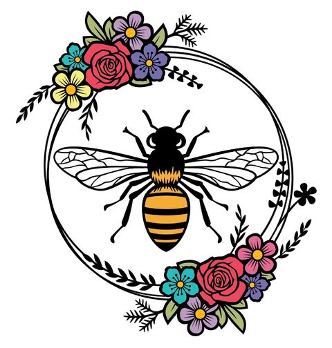 Obrázek produktu Pánské tričko Včela v Kruhu Květin
