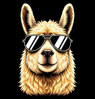 Obrázek 2 produktu Dámské tričko Cool Lama v Brýlích