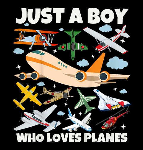 Obrázek produktu Dětské tričko Jen kluk, který miluje letadla