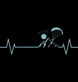 Obrázek 2 produktu Pánské tričko Kardiogram Parašutisty