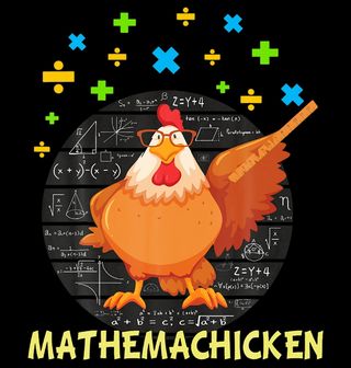 Obrázek 2 produktu Dětské tričko Slepice Matematik Mathemachicken