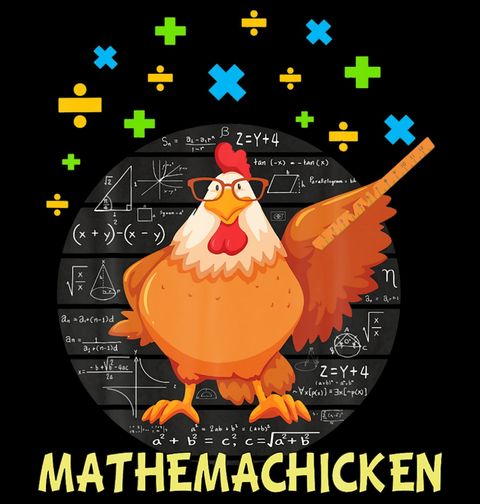 Obrázek produktu Dětské tričko Slepice Matematik Mathemachicken