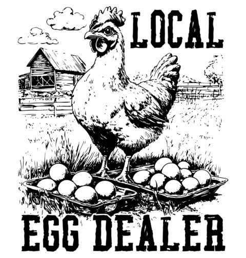 Obrázek produktu Pánské tričko Lokální Prodejce Vajec