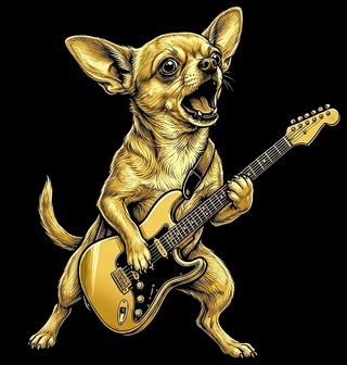 Obrázek 2 produktu Pánské tričko Čivava Rocková Hvězda