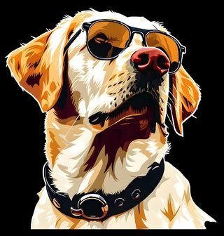 Obrázek 2 produktu Dámské tričko Labradorský Retrívr se Slunečními Brýlemi