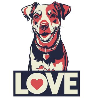 Obrázek 2 produktu Dámské tričko Láska k Psovi Love Jack Russell Terrier
