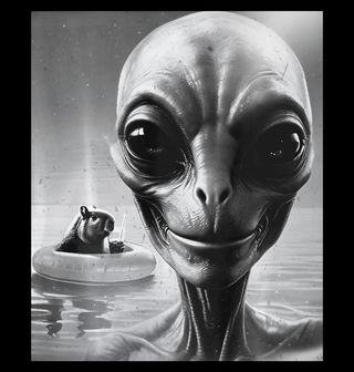 Obrázek 2 produktu Pánské tričko Selfie Mimozemšťana