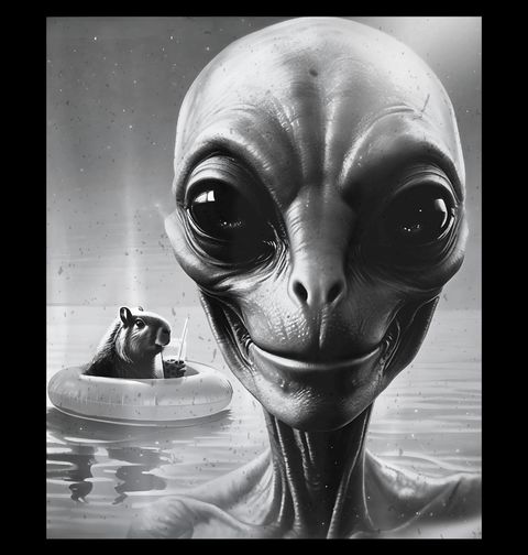 Obrázek produktu Pánské tričko Selfie Mimozemšťana