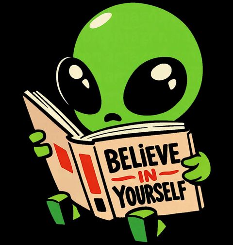 Obrázek produktu Pánské tričko Mimozemšťan s Knihou