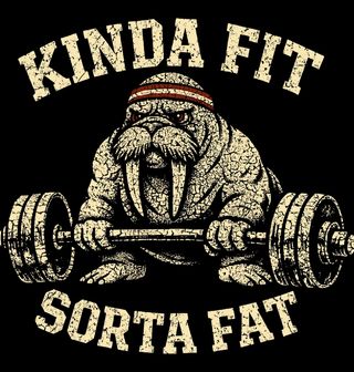 Obrázek 2 produktu Dětské tričko Síla Mrože v Posilovně