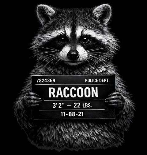 Obrázek produktu Pánské tričko Zatčený Mýval Busted