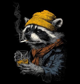 Obrázek 2 produktu Pánské tričko Rebel Mýval s Whisky