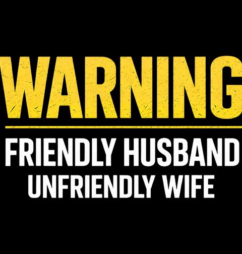 Obrázek produktu Pánské tričko Varování Přátelský Manžel Nepřátelská Manželka