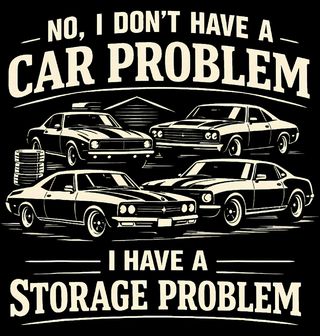 Obrázek 2 produktu Pánská mikina Problém je Jen Místo v Garáži