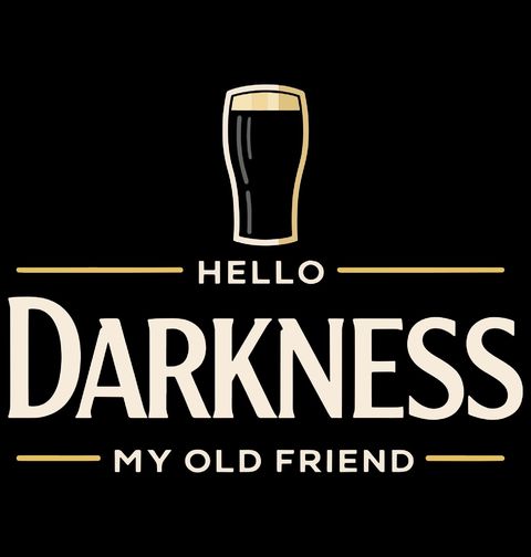 Obrázek produktu Dámské tričko Pivo Hello Darkness My Old Friend