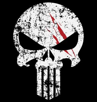 Obrázek 2 produktu Pánské tričko Punisher Warrior Drsná Lebka s Jizvou
