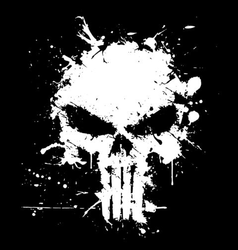 Obrázek produktu Pánské tričko Punisher Street Art Lebka