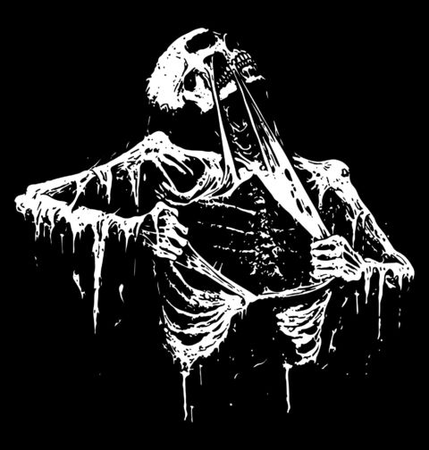 Obrázek produktu Pánské tričko Hororová Kostra Smrti