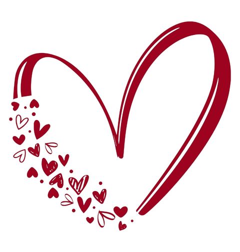 Obrázek produktu Dětské tričko Červené Srdce Plné Lásky