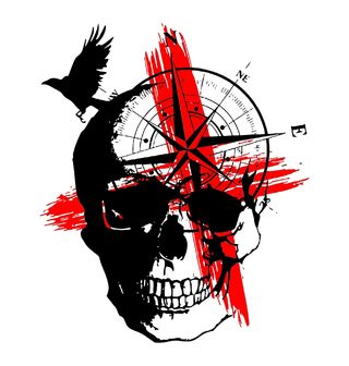 Obrázek 2 produktu Pánské tričko Trash Polka Lebka a Kompas