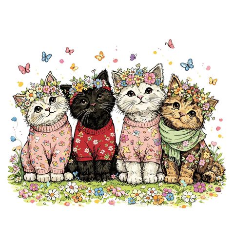 Obrázek produktu Pánské tričko Květinová Parta Koťat