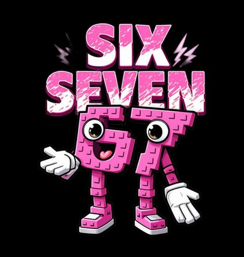 Obrázek produktu Dětské tričko Six Seven Neonově Růžové Lego 67