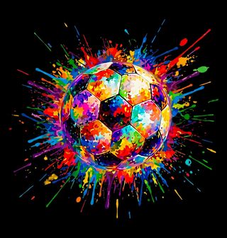 Obrázek 2 produktu Pánská mikina Fotbalový Míč Plný Barev