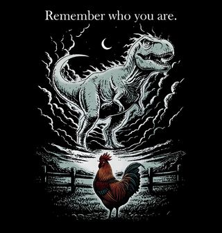 Obrázek 2 produktu Dětské tričko T-Rex vs Kohout