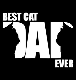 Obrázek 2 produktu Pánské tričko Kočičí Táta Best Cat Dad Ever