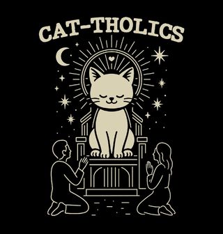 Obrázek 2 produktu Pánská mikina Kočičí Víra Katolíci Cat-tholics