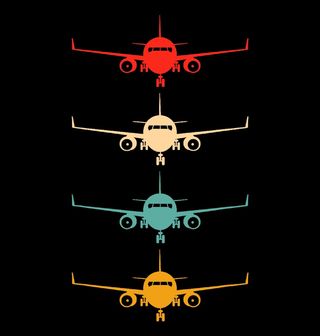 Obrázek 2 produktu Dětské tričko Barevná Retro Letadla