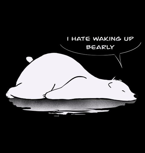 Obrázek produktu Dětské tričko Medvěd Nesnáším Ranní Vstávání