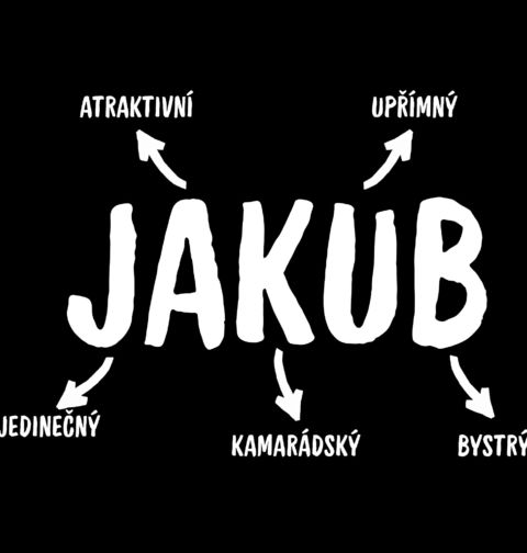 Obrázek produktu Pánské tričko Popis Jména Jakub