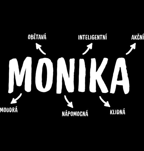 Obrázek produktu Dámské tričko Popis Jména Monika