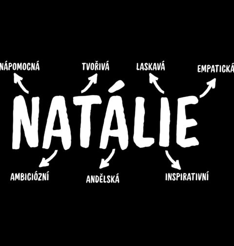 Obrázek produktu Dětské tričko Popis Jména Natálie