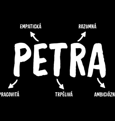 Obrázek produktu Dámské tričko Popis Jména Petra