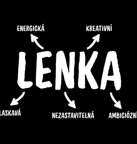 Obrázek produktu Dětské tričko Popis Jména Lenka