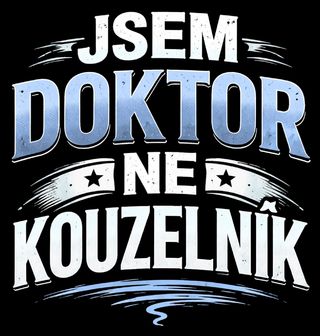 Obrázek 2 produktu Pánské tričko Jsem doktor, ne kouzelník